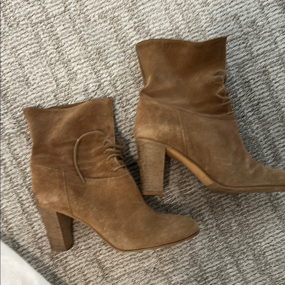 Brown Suede Ankle Boots